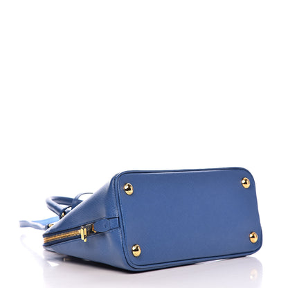Prada Saffiano Lux Small Promenade Tote Azzurro 4 of 10