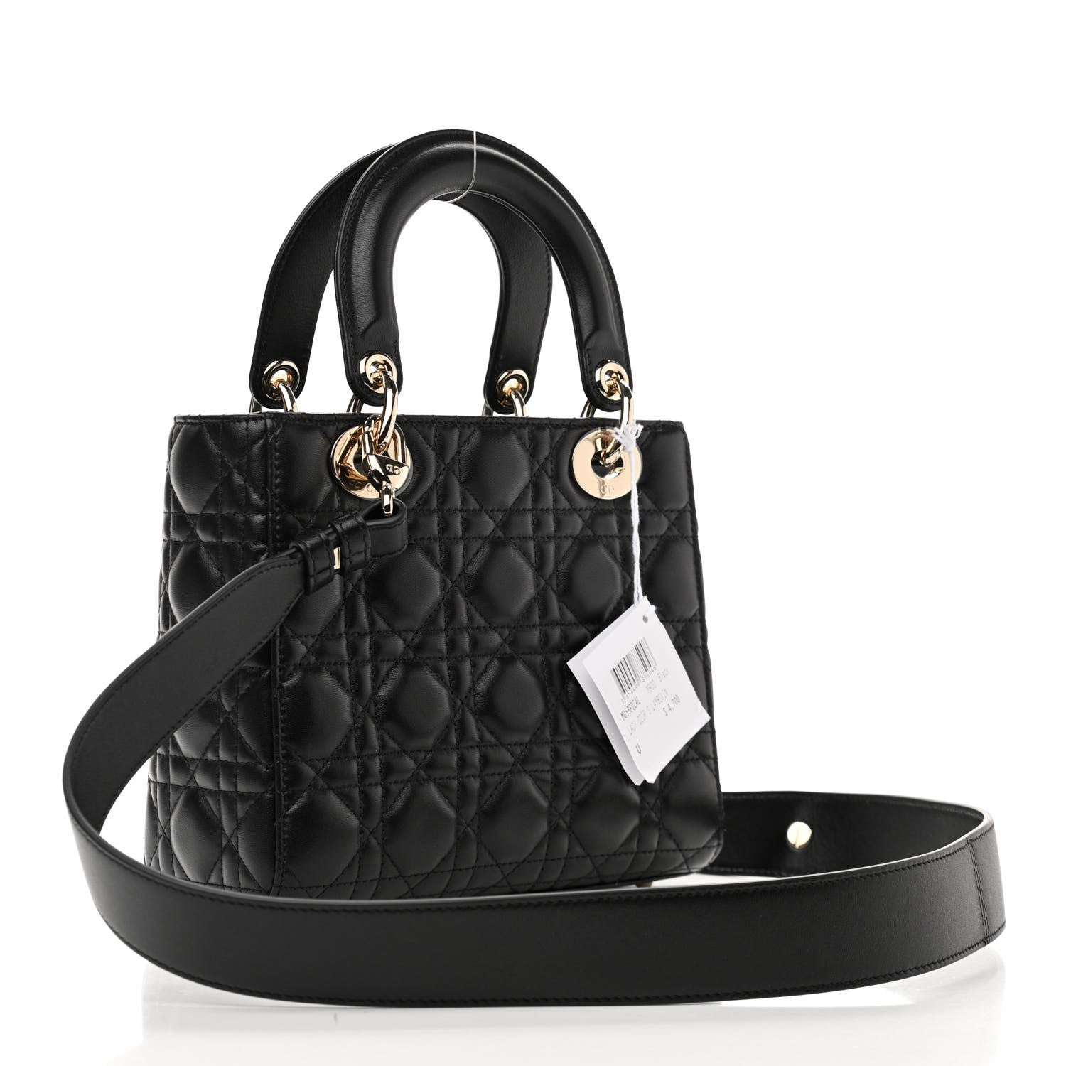 Christian Dior Lambskin Cannage Small My ABCDior Lady Dior Black 3 of 10