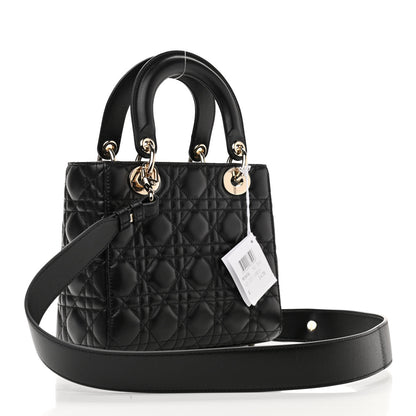 Christian Dior Lambskin Cannage Small My ABCDior Lady Dior Black 3 of 10