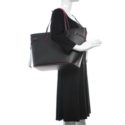 Louis Vuitton Epi Neverfull MM Black Hot Pink 2 of 8