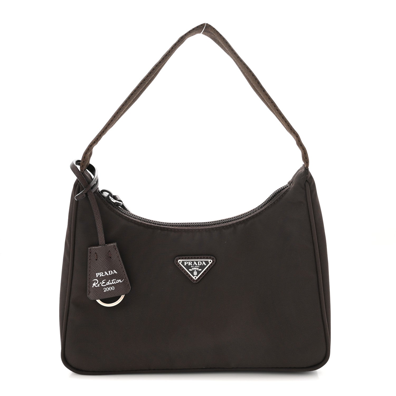 Prada Tessuto Nylon Mini Re-Edition 2000 Bag Caffe 1 of 10