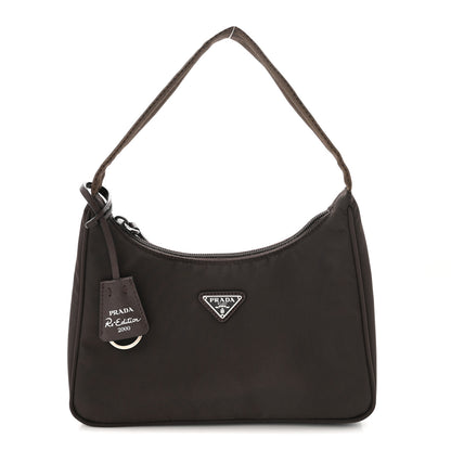 Prada Tessuto Nylon Mini Re-Edition 2000 Bag Caffe 1 of 10