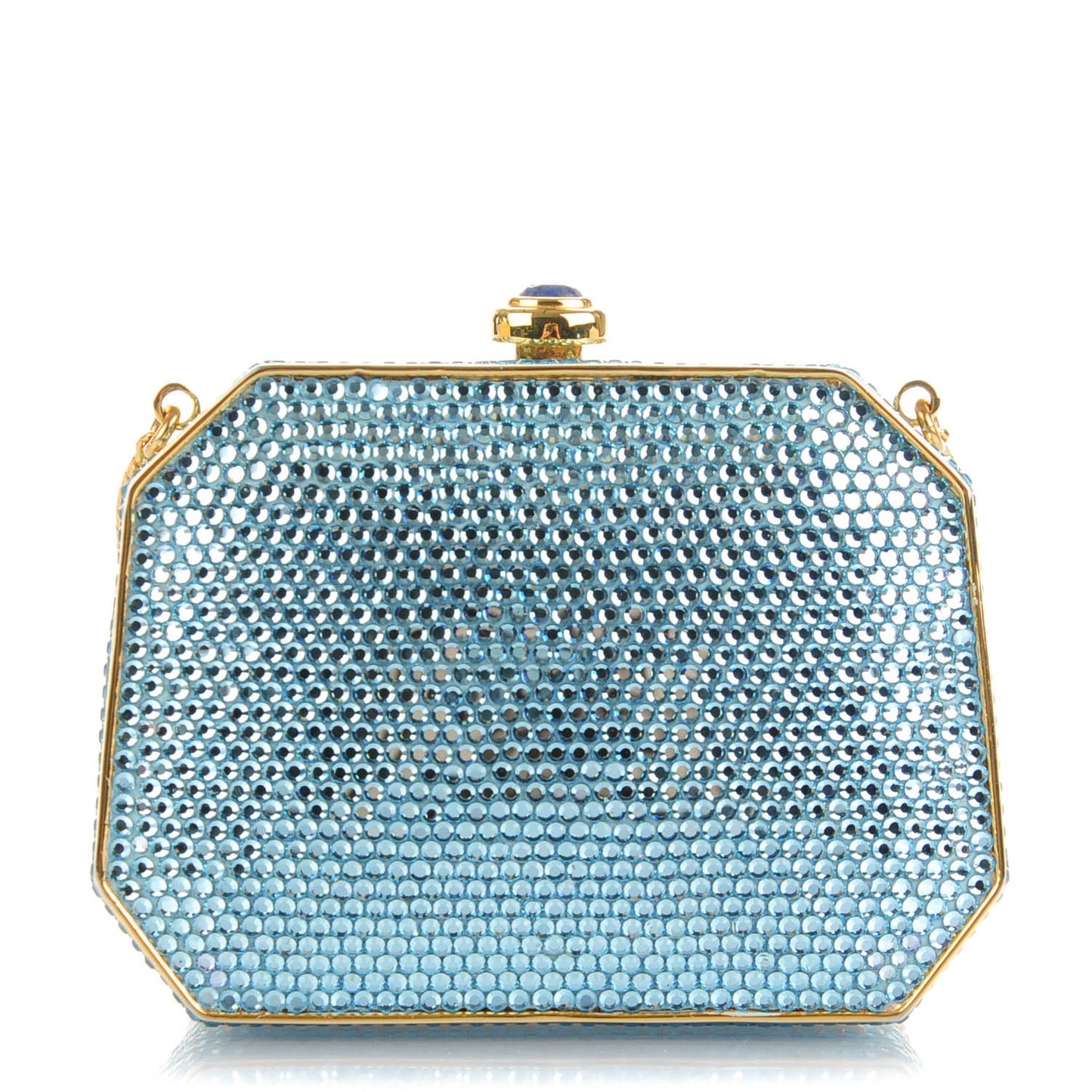 Swarovski Crystal Minaudière Clutch Blue