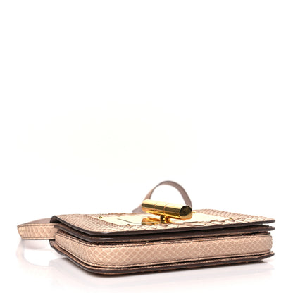 Tom Ford Snakeskin Medium Natalia Shoulder Bag Beige 4 of 10