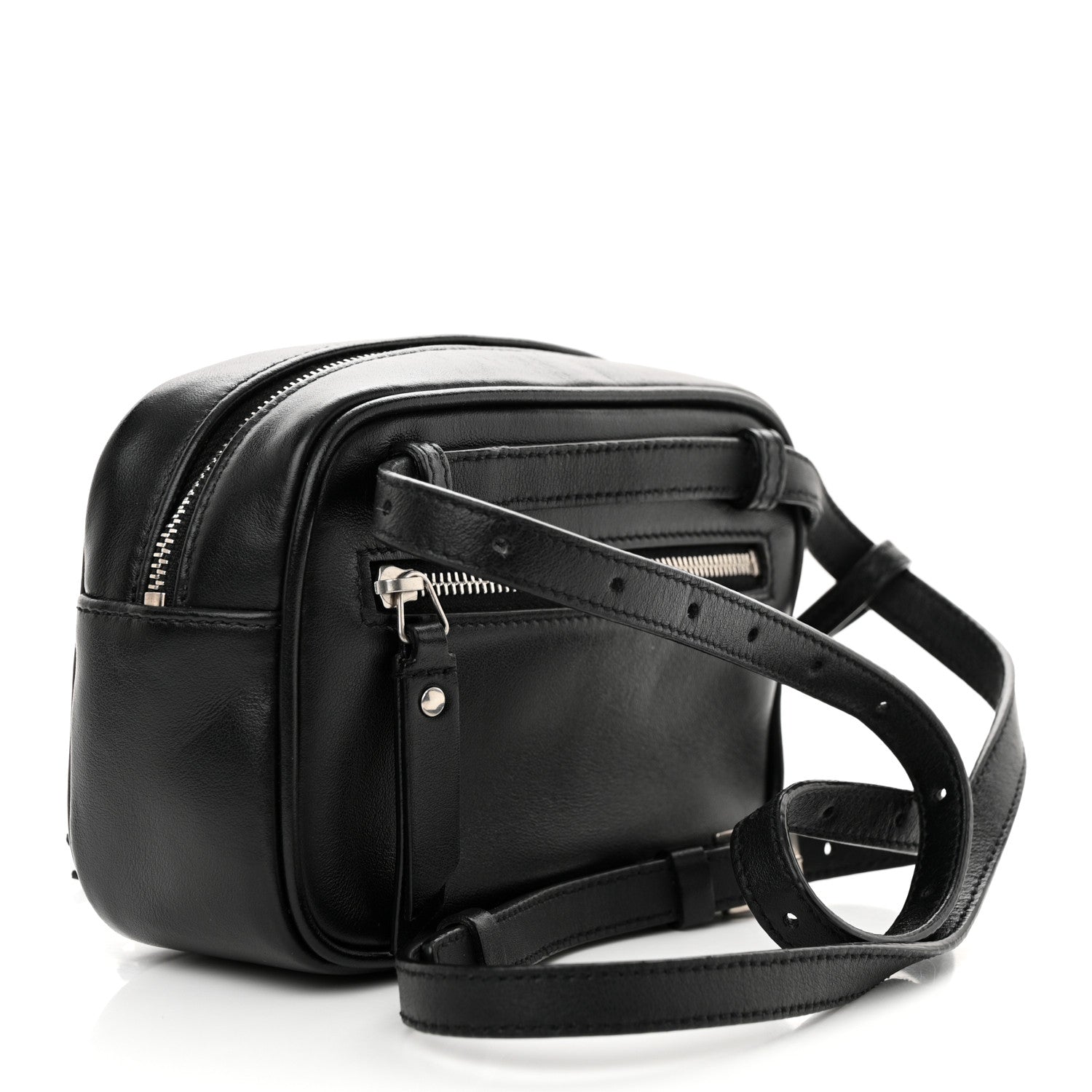 Saint Laurent Calfskin Matelasse Monogram Lou Belt Bag Black 3 of 10