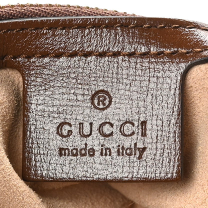 Gucci GG Supreme Monogram Azalea Calfskin Web Small Jackie 1961 Hobo Beige Ebony Brown Sugar 6 of 10