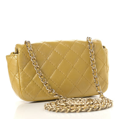 Chanel Iridescent Lambskin Quilted Extra Mini Precious Jewel Flap Yellow 2 of 6