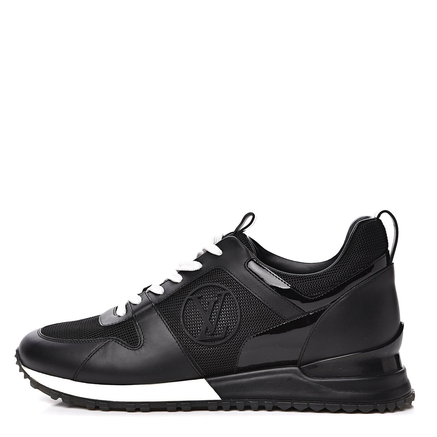 Calfskin Run Away Sneakers 39 Black