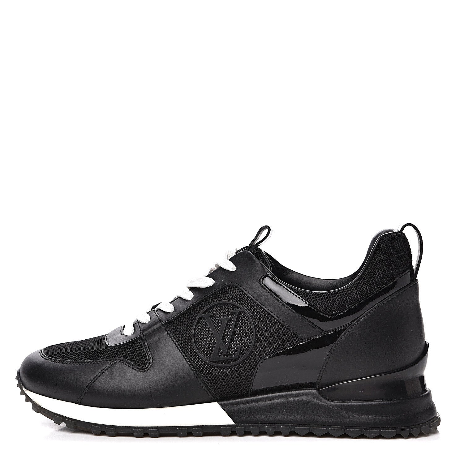 Louis Vuitton Calfskin Run Away Sneakers 39 Black 1 of 8