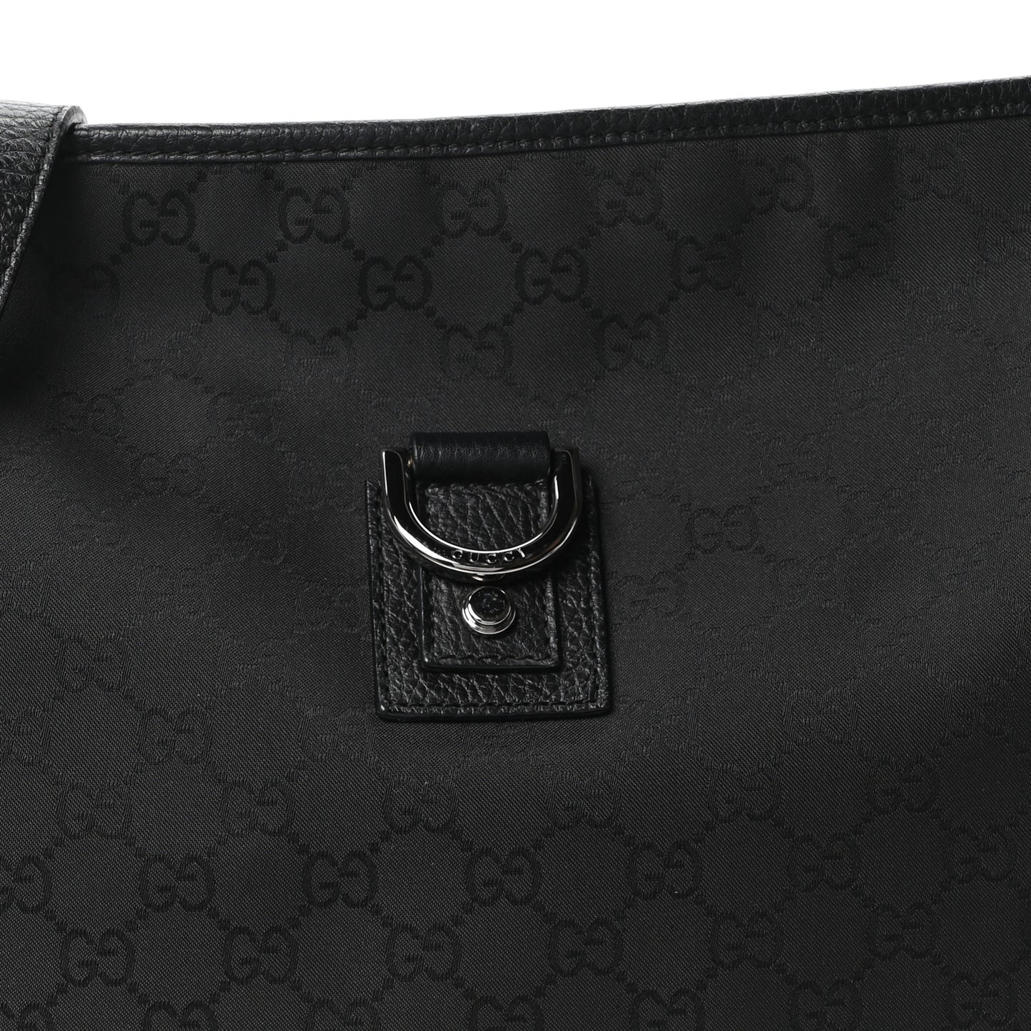 Nylon Monogram Abbey Messenger Bag Black