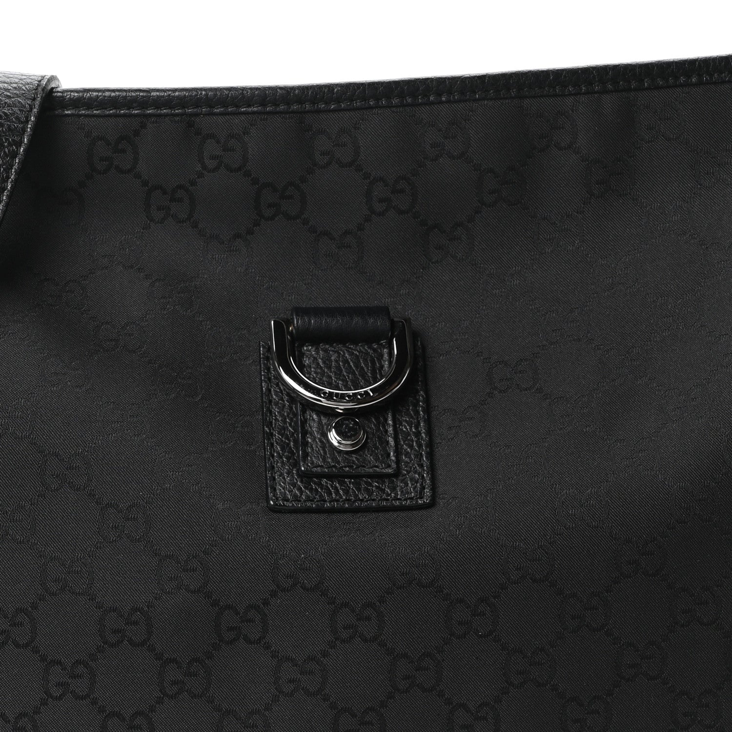Gucci Nylon Monogram Abbey Messenger Bag Black 8 of 10