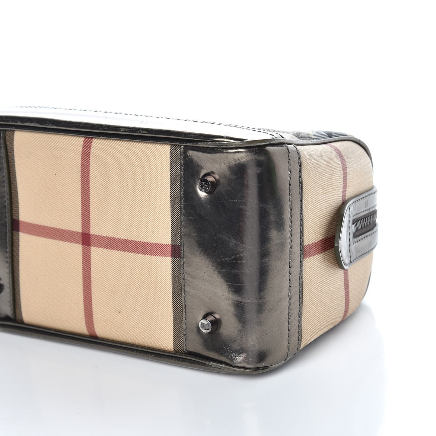 Supernova Check Patent Bowling Bag Pewter