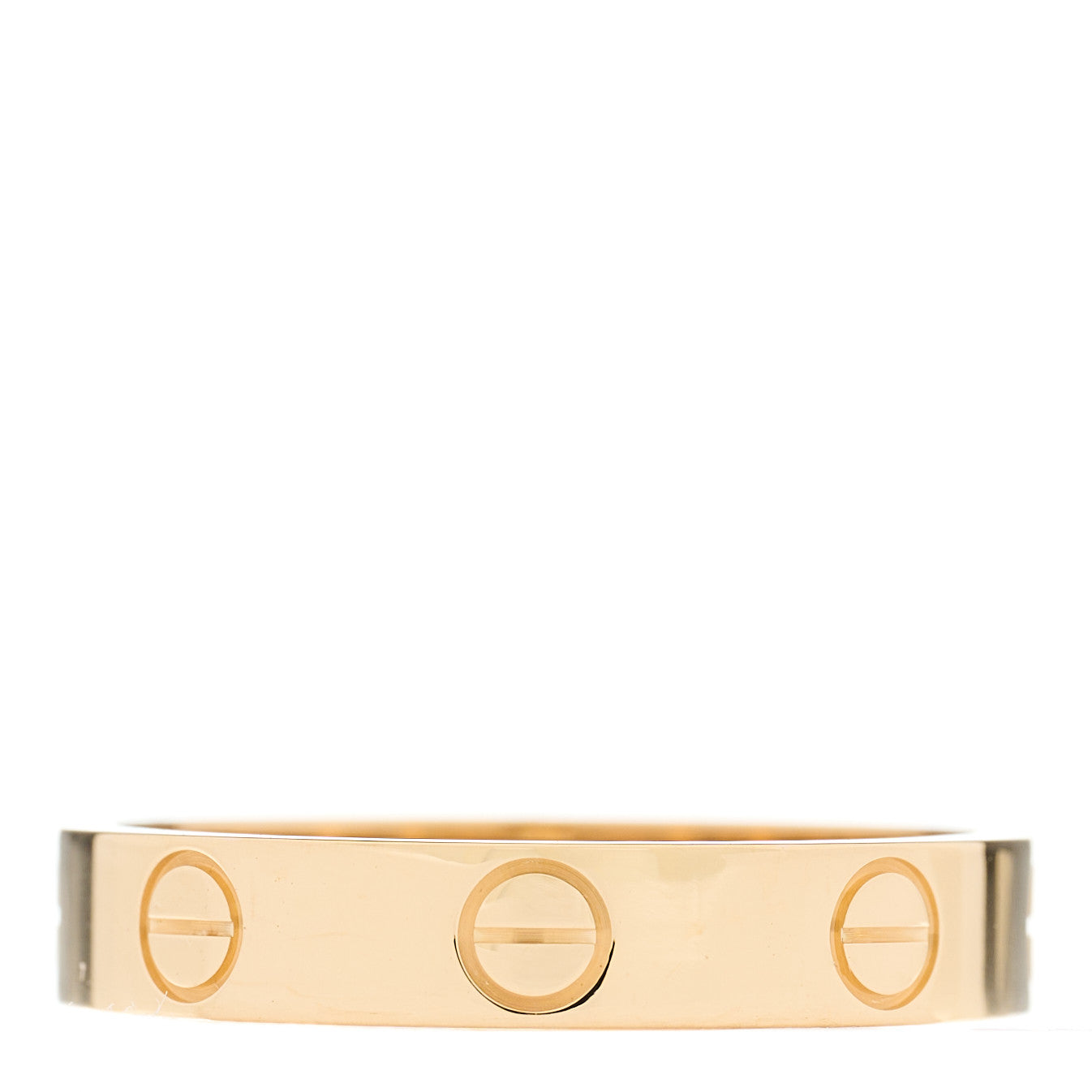 18K Yellow Gold 3.5mm LOVE Wedding Band Ring 52 6