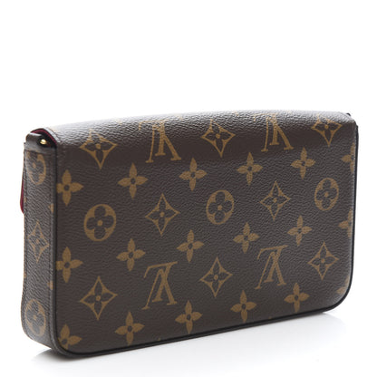 Louis Vuitton Monogram Pochette Felicie Chain Wallet Fuchsia 3 of 10