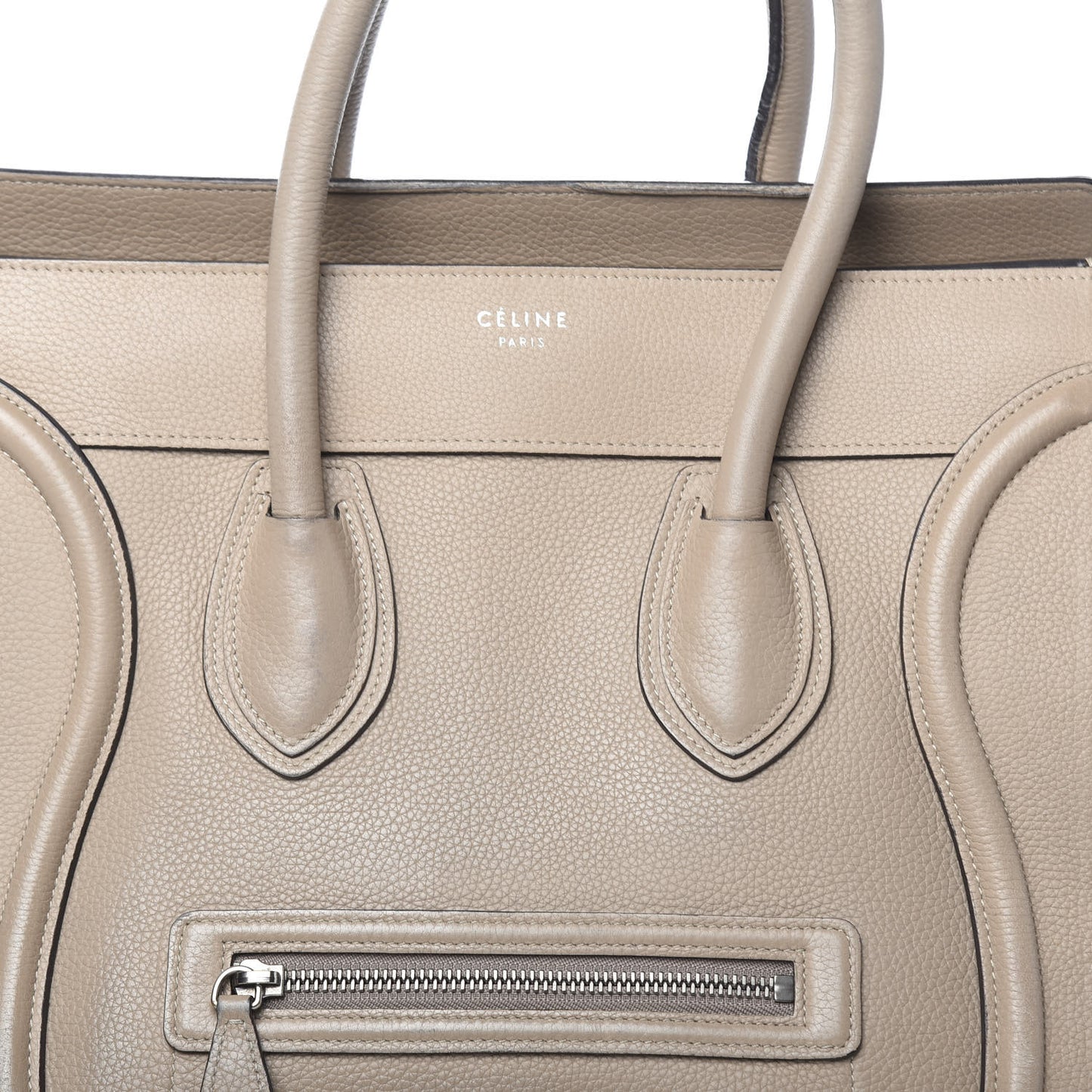 Drummed Calfskin Mini Luggage Dune
