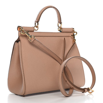 Dolce & Gabbana Dauphine Medium Miss Sicily Satchel Tortora Sand 2 of 8