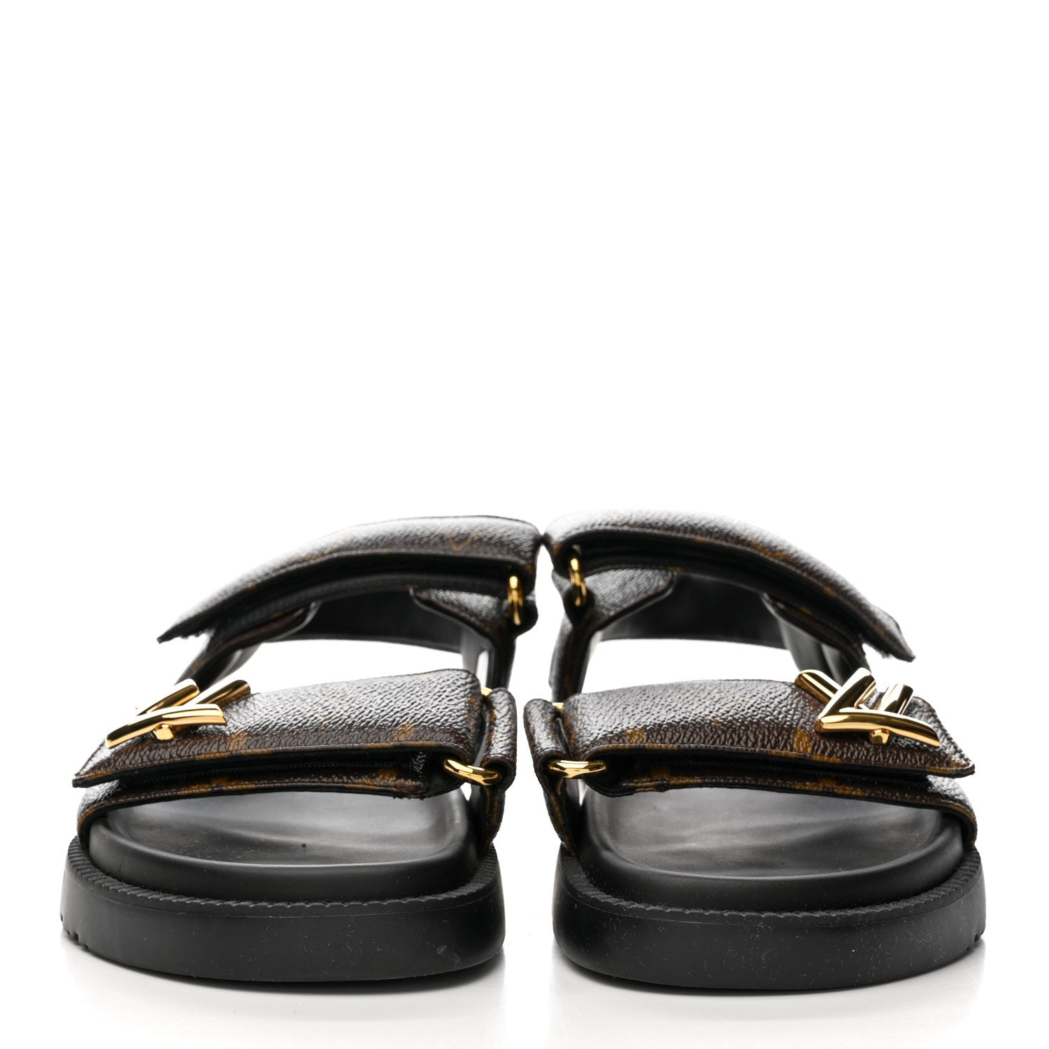 Louis Vuitton Monogram LV Sunset Comfort Flat Sandals 36 Cacao Brown 3 of 11
