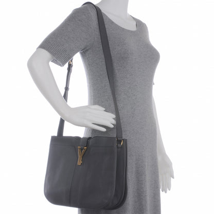 Saint Laurent Leather Medium Chyc Shoulder Bag Grey 2 of 7