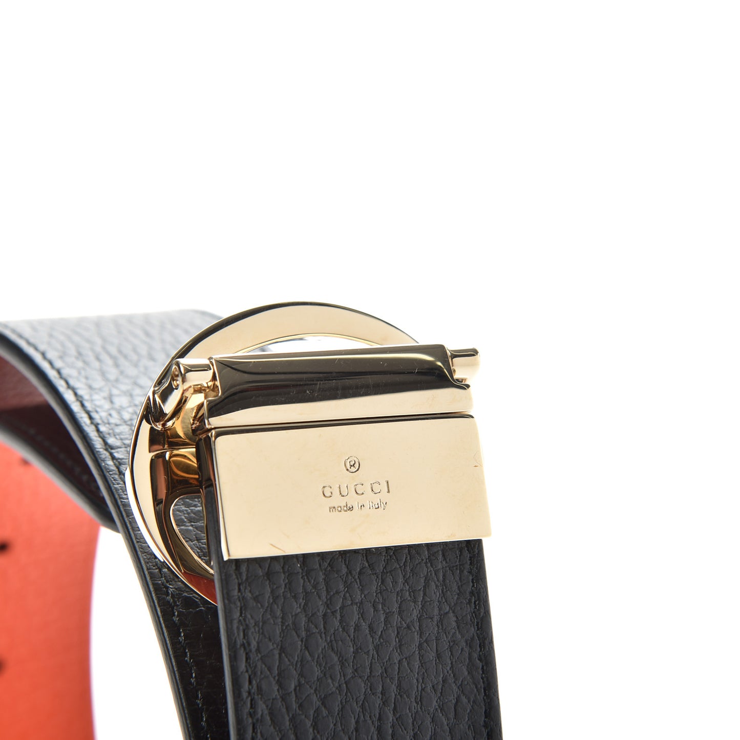 Calfskin 1973 Reversible Belt 85 34 Orange Black