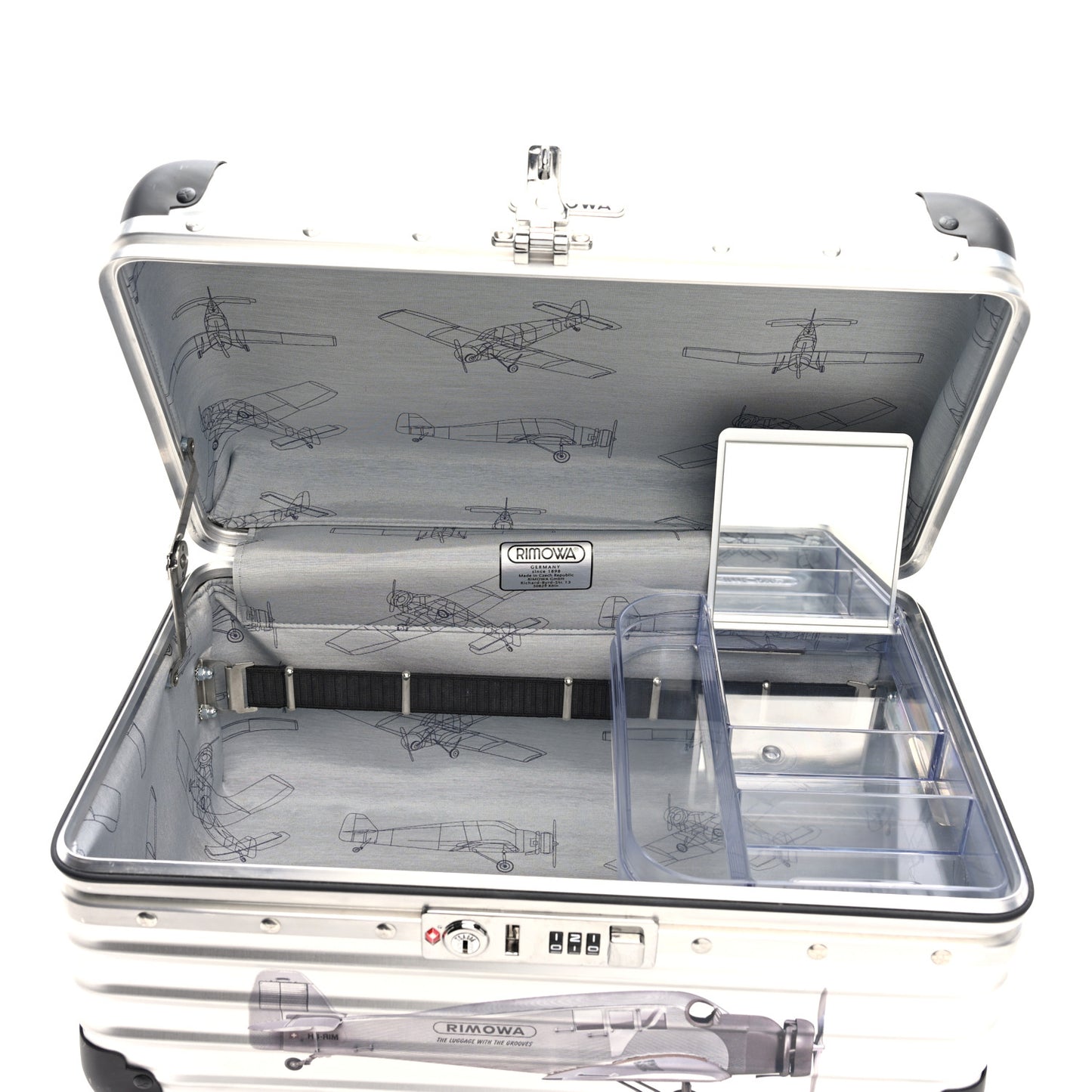 Aluminum F13 Collection Beauty Case Silver