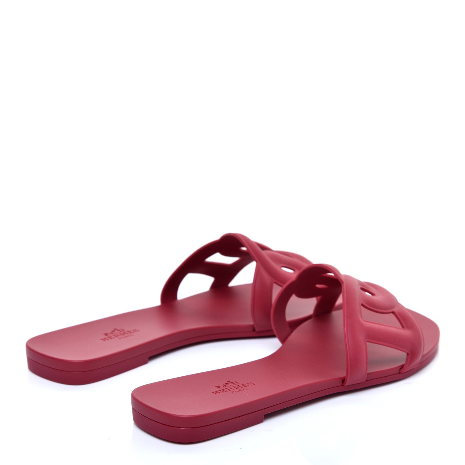 Hermes Rubber Aloha Sandals 38 Rose Baie 4 of 8