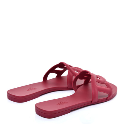 Hermes Rubber Aloha Sandals 38 Rose Baie 4 of 8