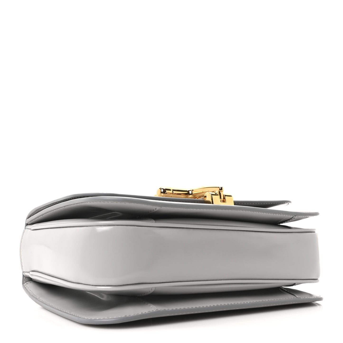 Calfskin Siena Small Shoulder Bag Grey