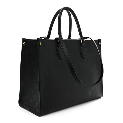 Louis Vuitton Empreinte Monogram Giant Onthego MM Black 3 of 10