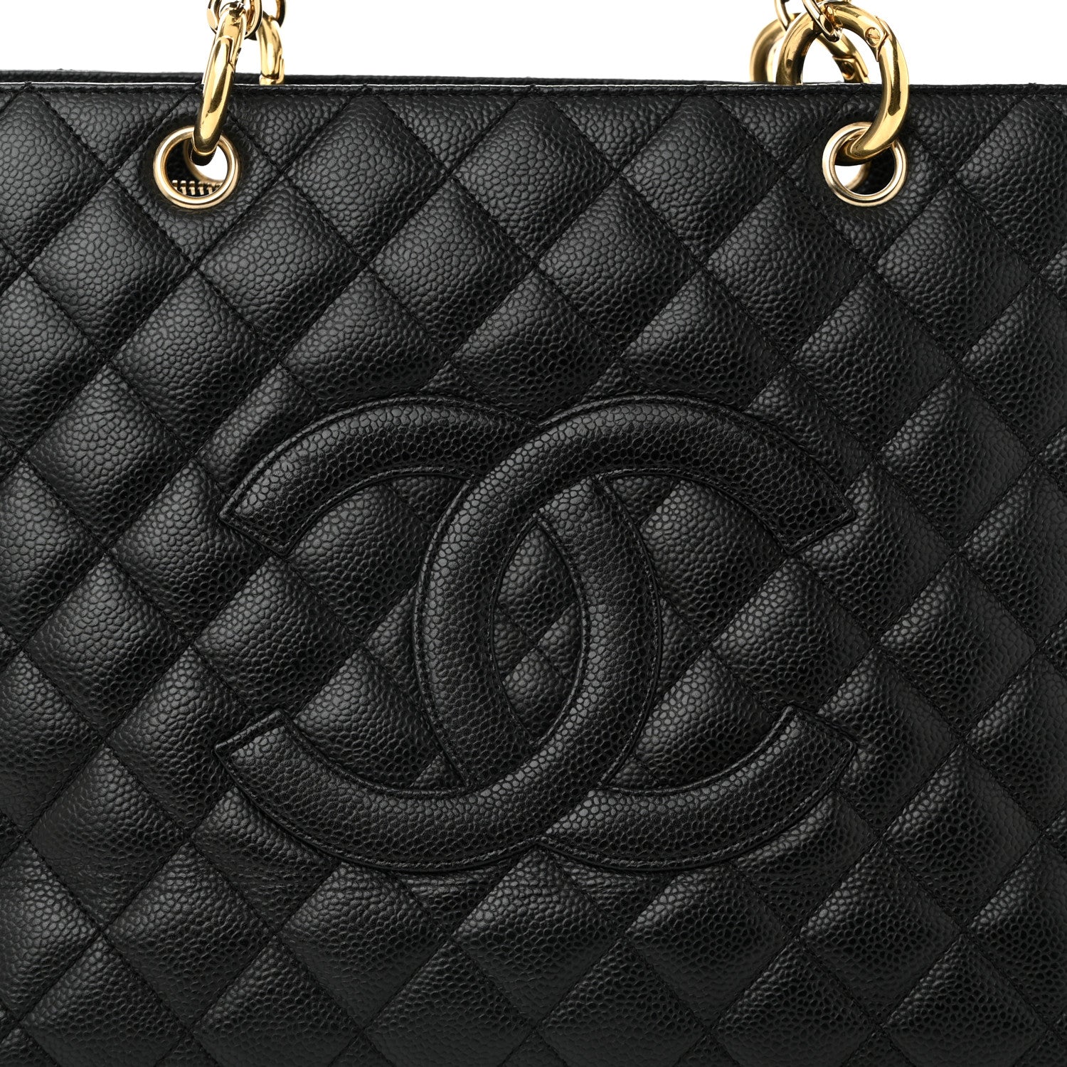 Chanel Caviar Quilted Grand Shopping Tote GST Black 8 of 10