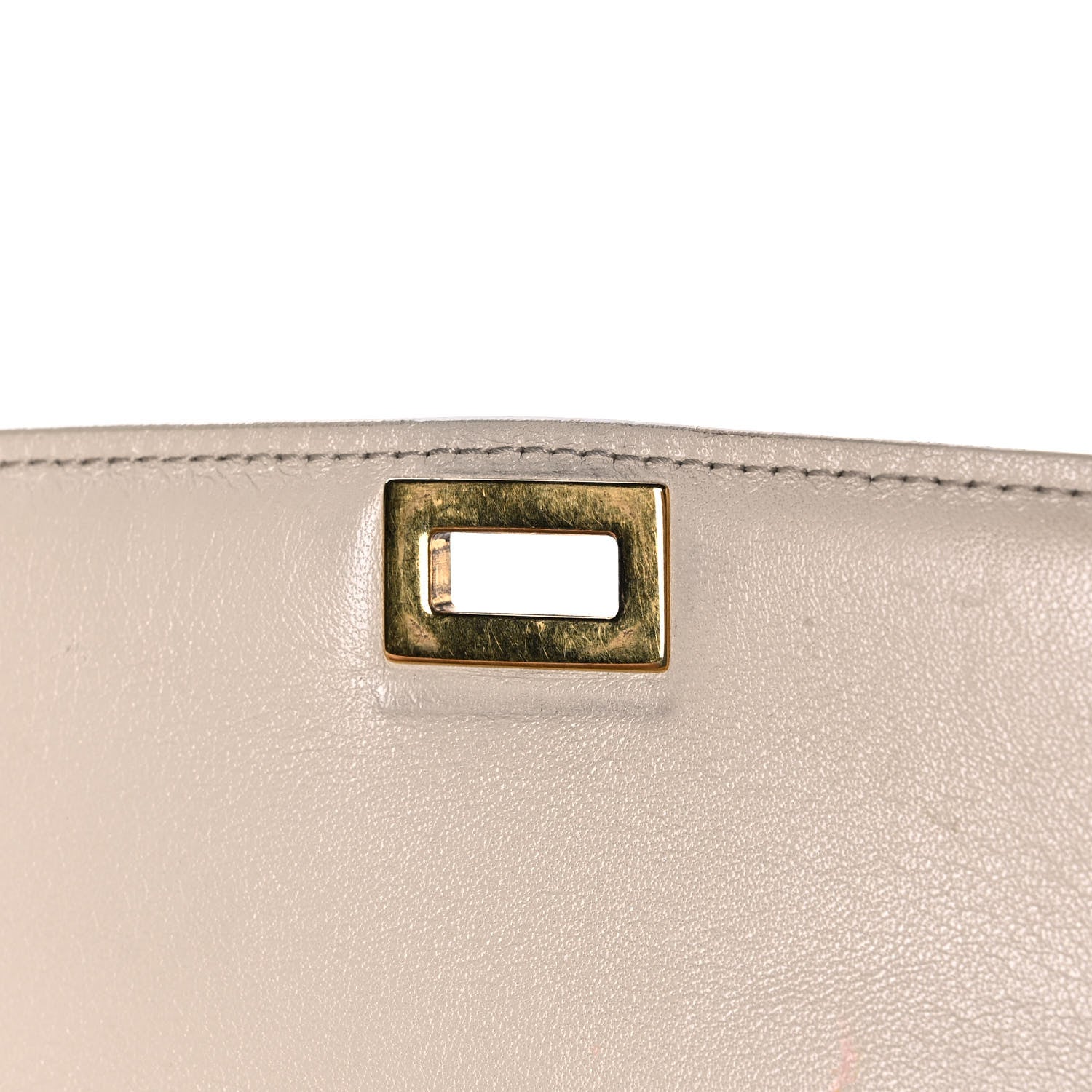 Celine Calfskin Medium Classic Box Flap Bag Clay 14 of 14