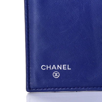 Chanel Lambskin Quilted Large Flap Wallet Navy 5 of 10