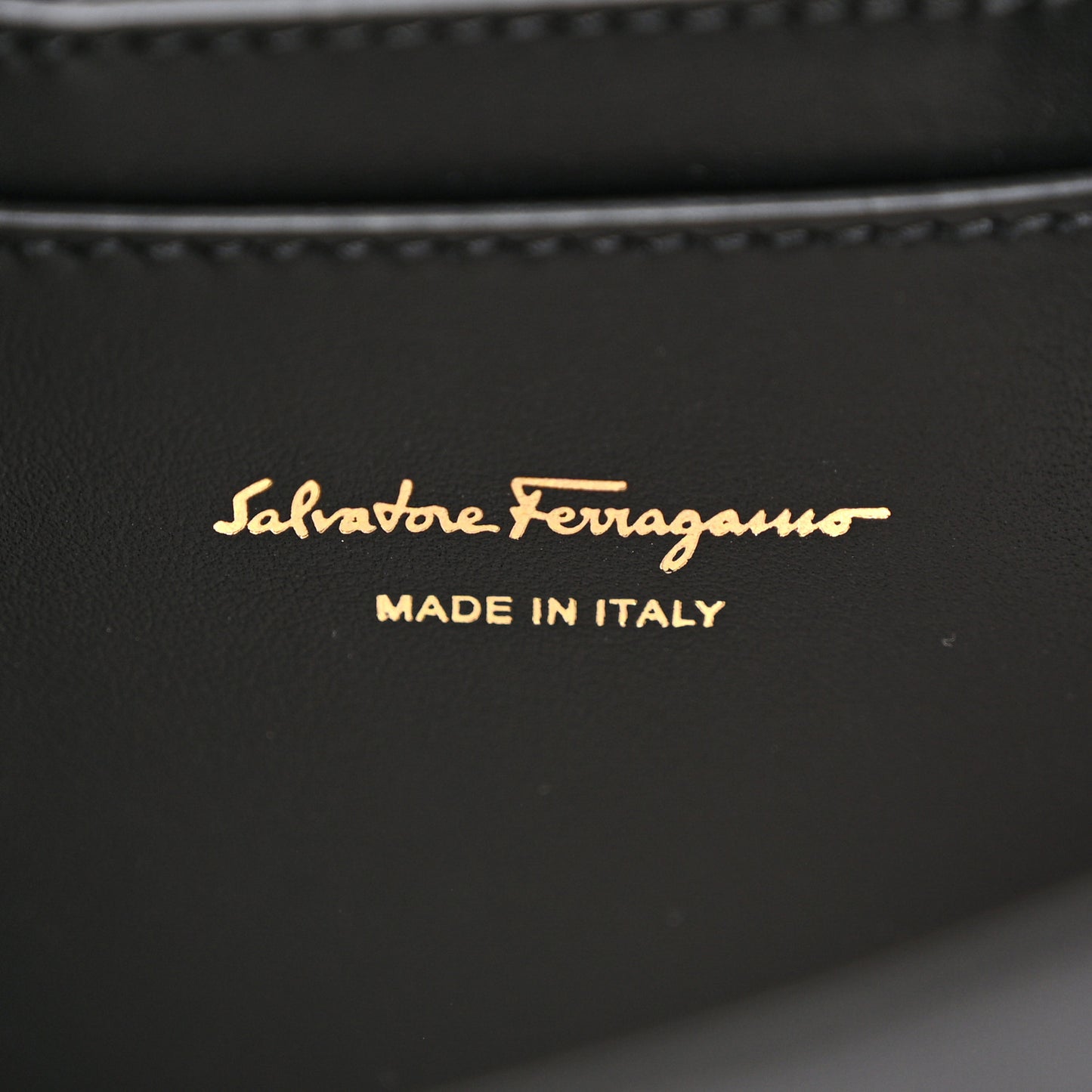 Calfskin Quilted Gancini Backpack Black