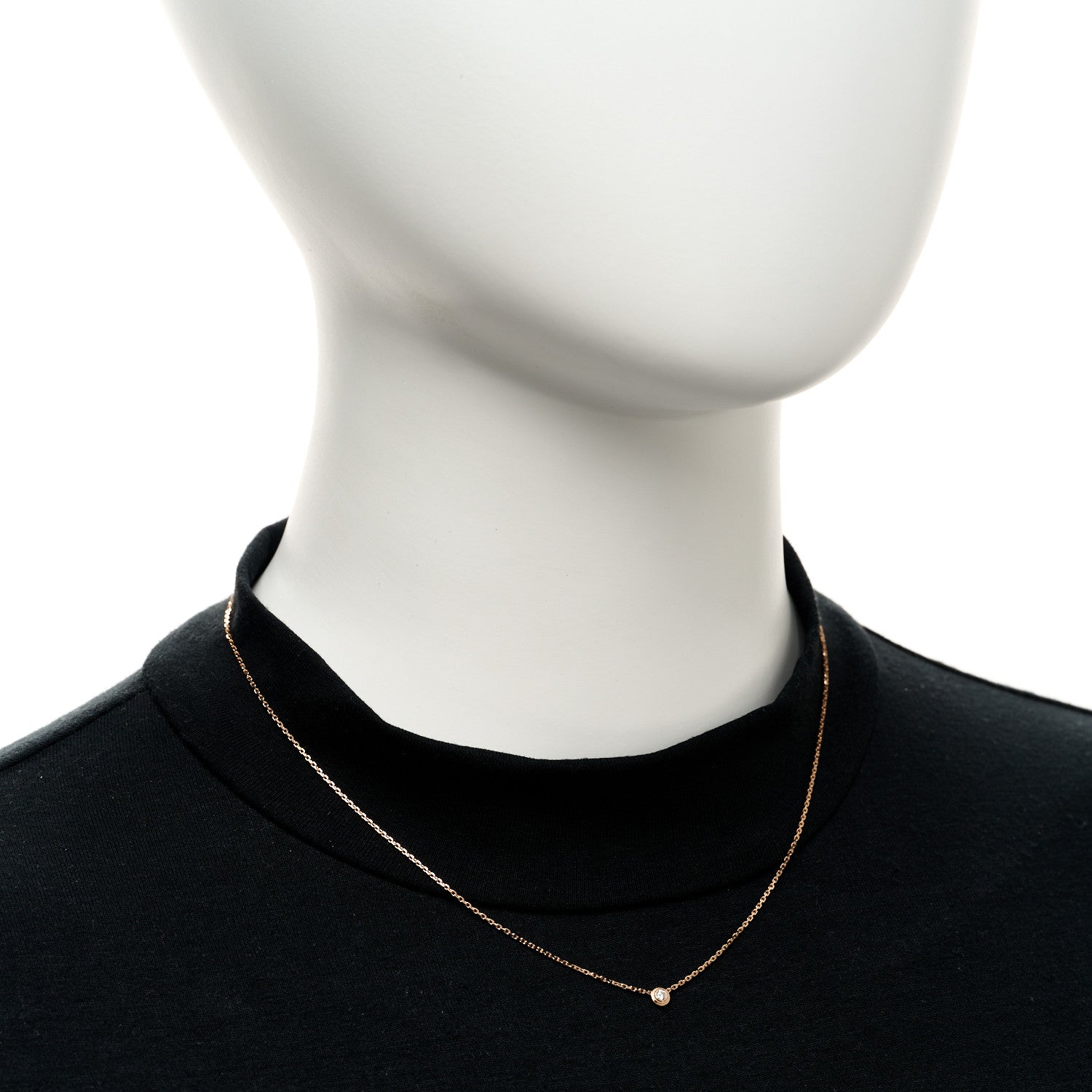 Cartier 18K Pink Gold Diamond XS D'Amour Pendant Necklace 2 of 5
