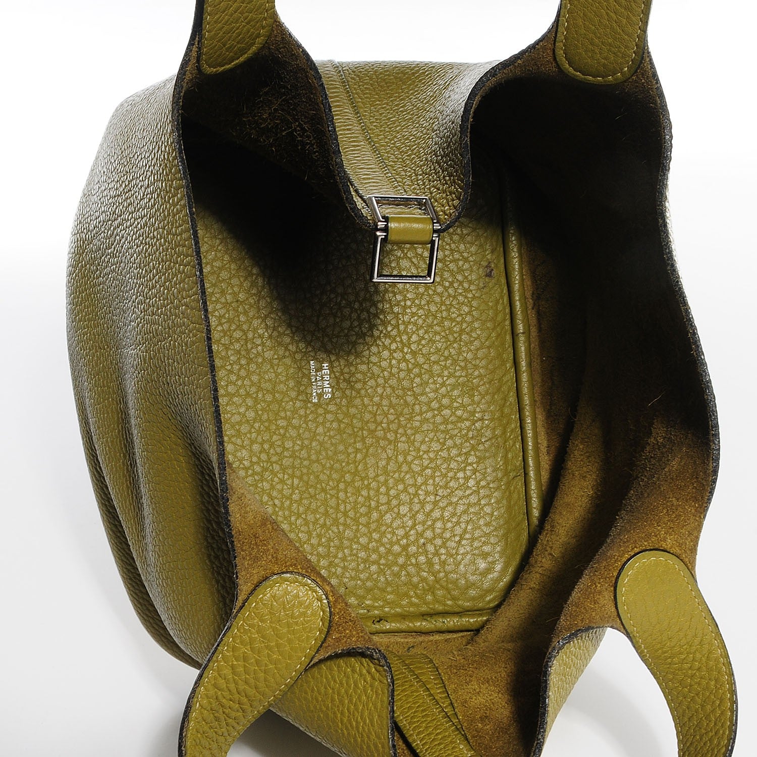 Hermes Taurillon Clemence Picotin 18 PM Vert Anis 5 of 11