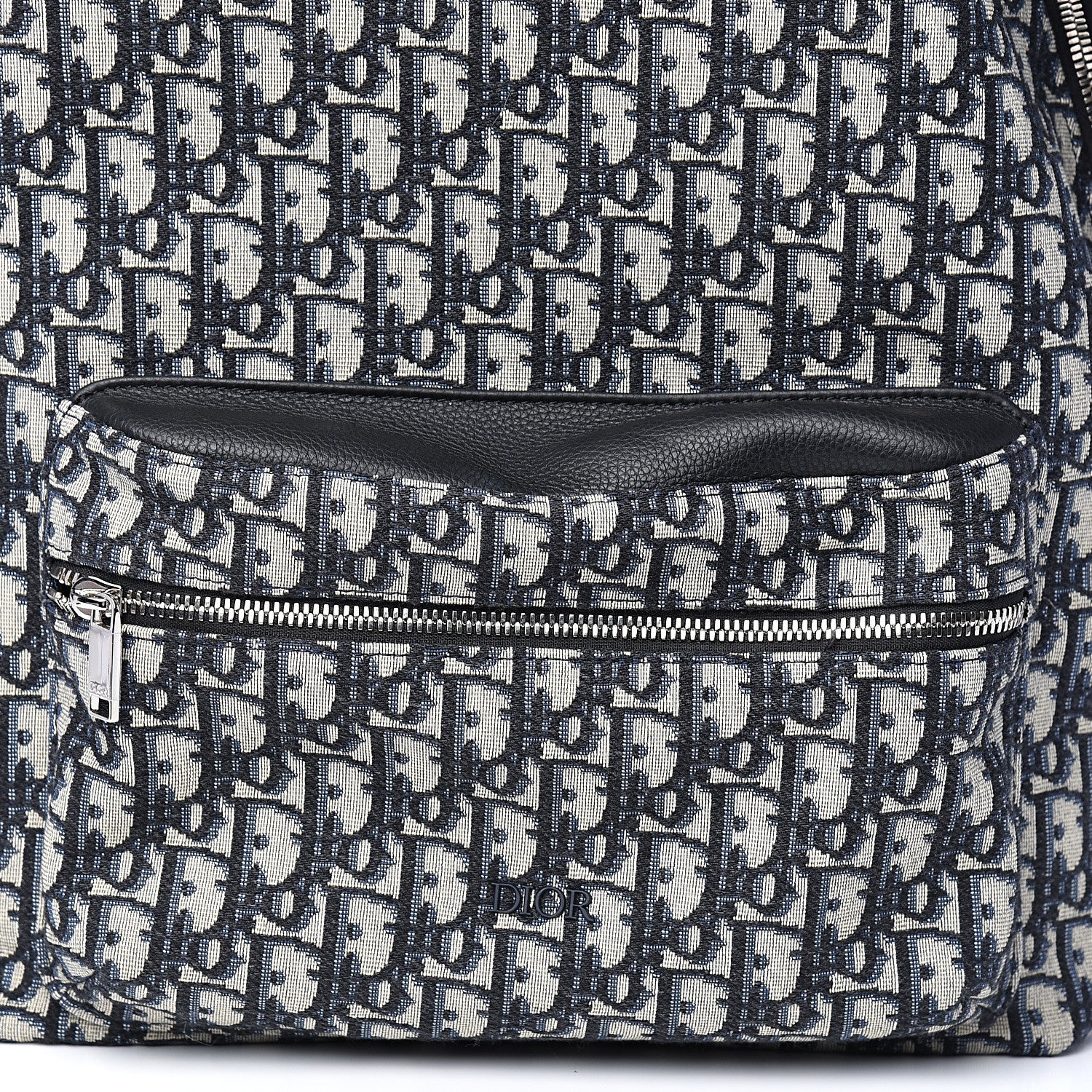 Christian Dior Oblique Calfskin Rider Backpack Beige Black 8 of 8