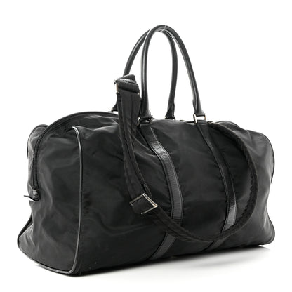 Prada Tessuto Nylon Saffiano Duffle Black 2 of 11