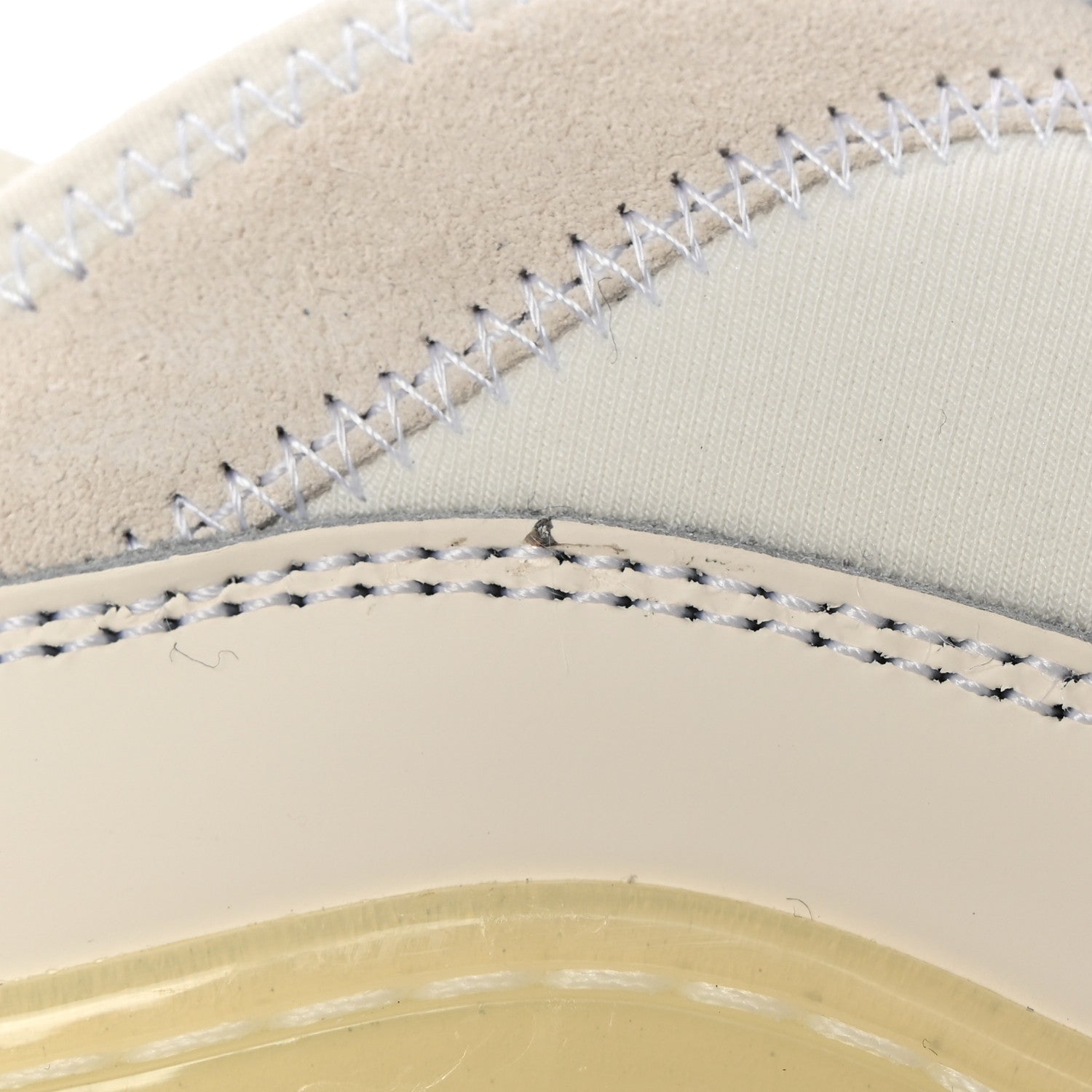 Chanel Velvet Calfskin Mixed Fibers CC Sneakers 36 Ivory Black 9 of 10