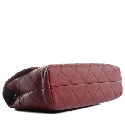 Chanel Calfskin Quilted In the Business Flap Bag Dark Red 4 of 11