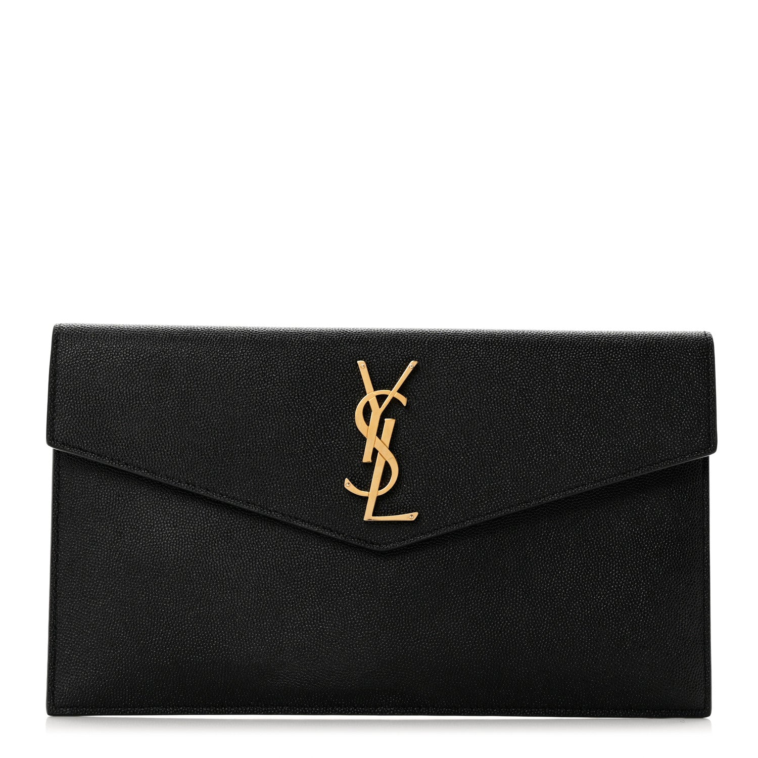 Saint Laurent Grain De Poudre Uptown Pouch Black 1 of 7