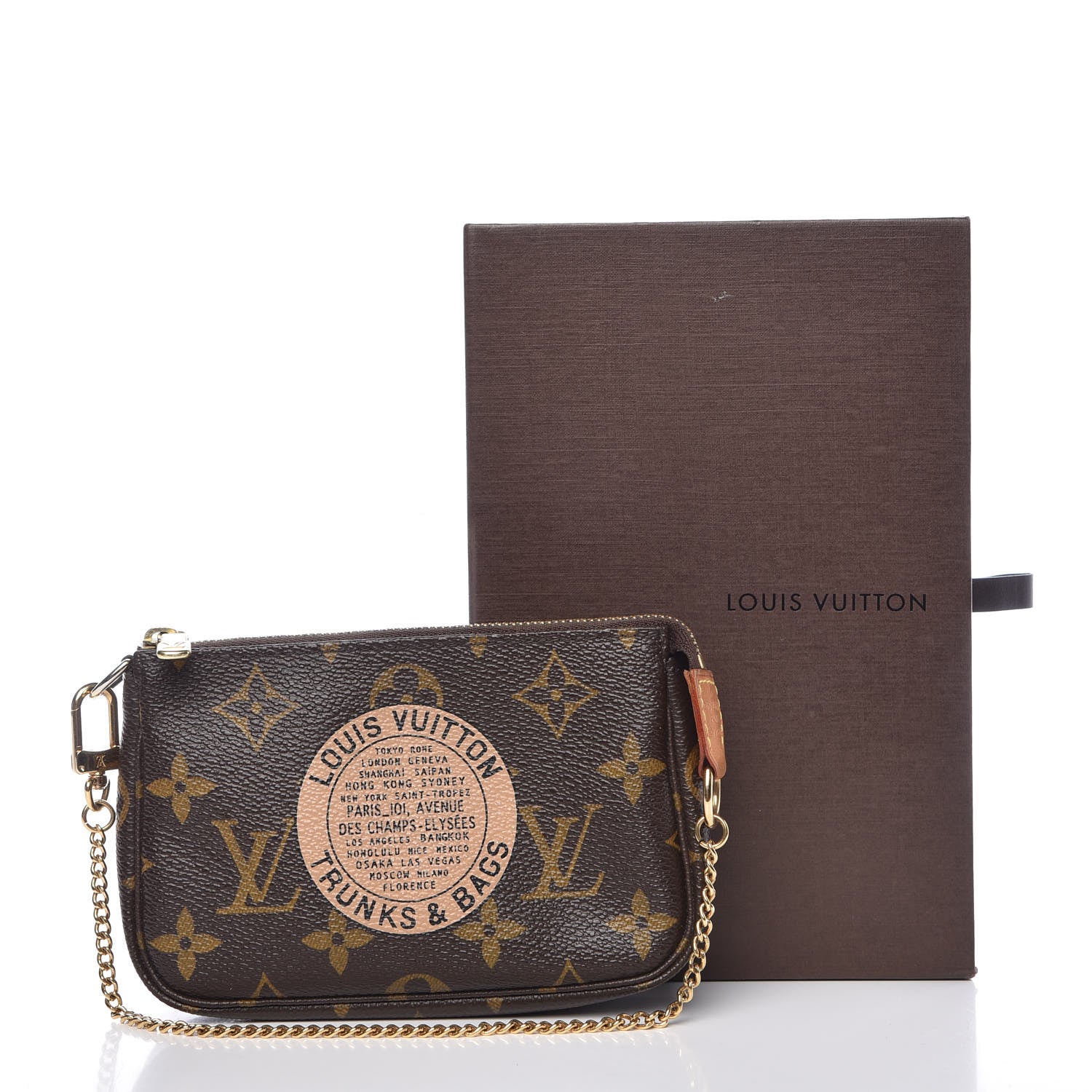 Louis Vuitton Monogram Complice Trunks and Bags Mini Pochette Accessories Beige 8 of 8