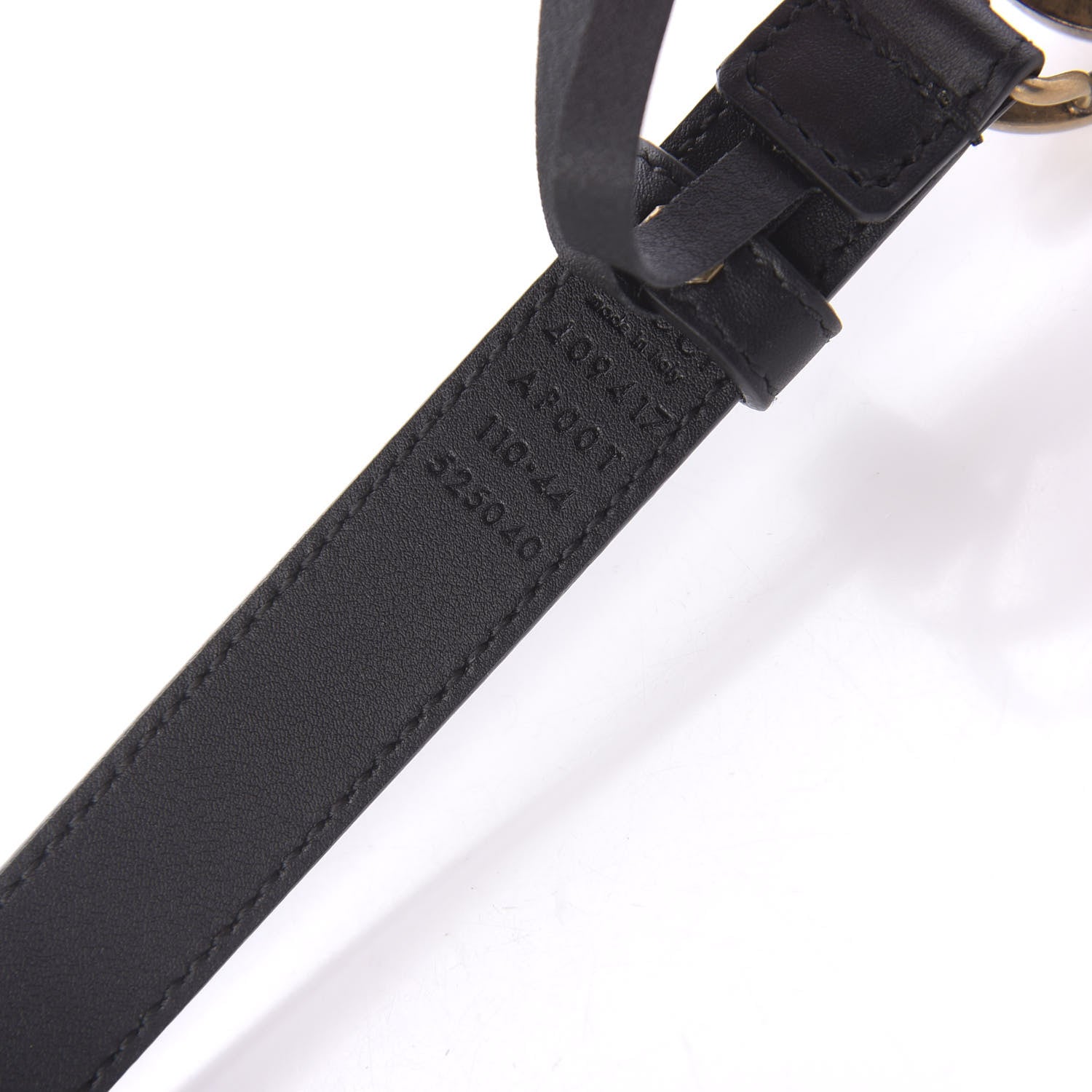 Gucci Calfskin Double G 20mm Belt 110 44 Black 4 of 7