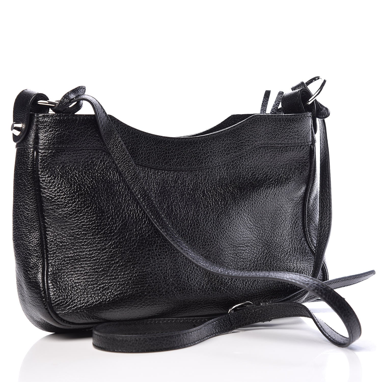 Balenciaga Chevre Silver Metallic Edge Hardware Hip Black 3 of 9