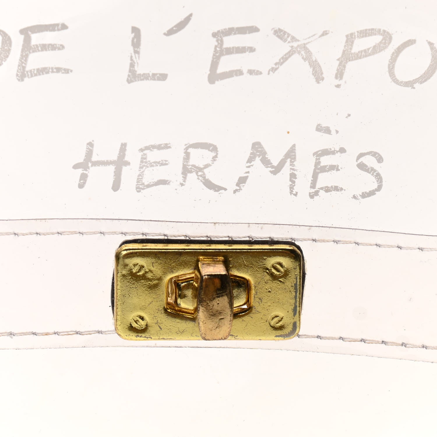 Hermes Vinyl Souvenir De L'Exposition Kelly Transparent 6 of 11