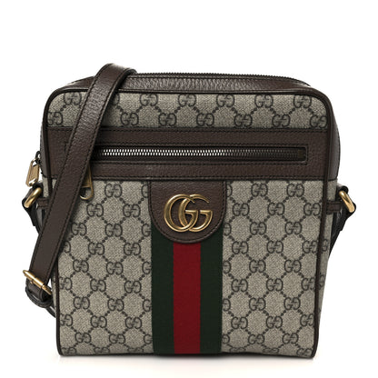 Gucci GG Supreme Monogram Web Small Ophidia Messenger Bag Brown 1 of 11