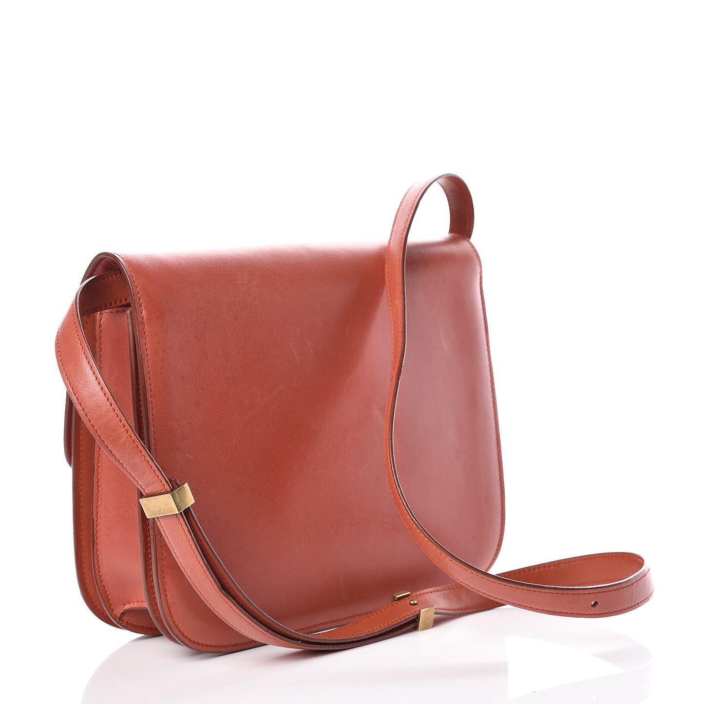Natural Calfskin Medium Classic Box Flap Bag Brick