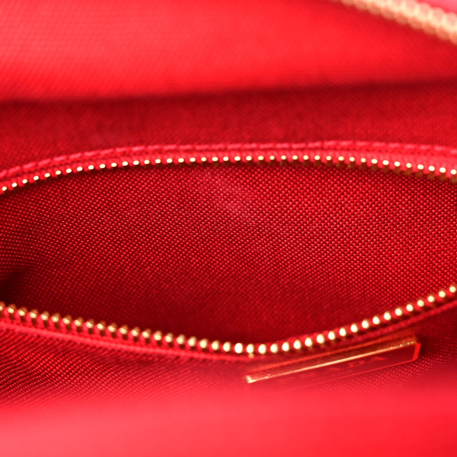Prada Wicker Canvas Shoulder Bag Rosso 13 of 13