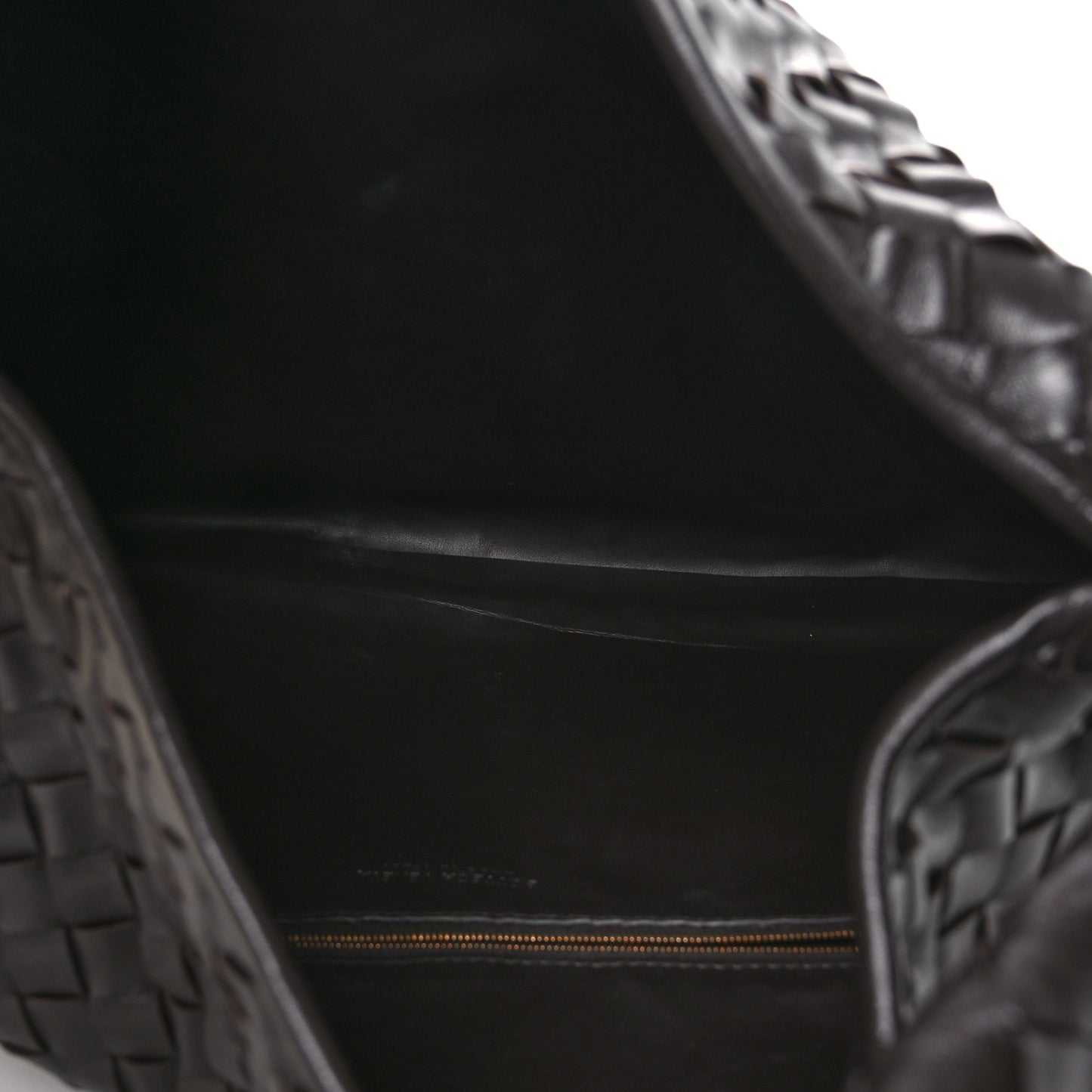 Calfskin Intrecciato Large Hop Ebano