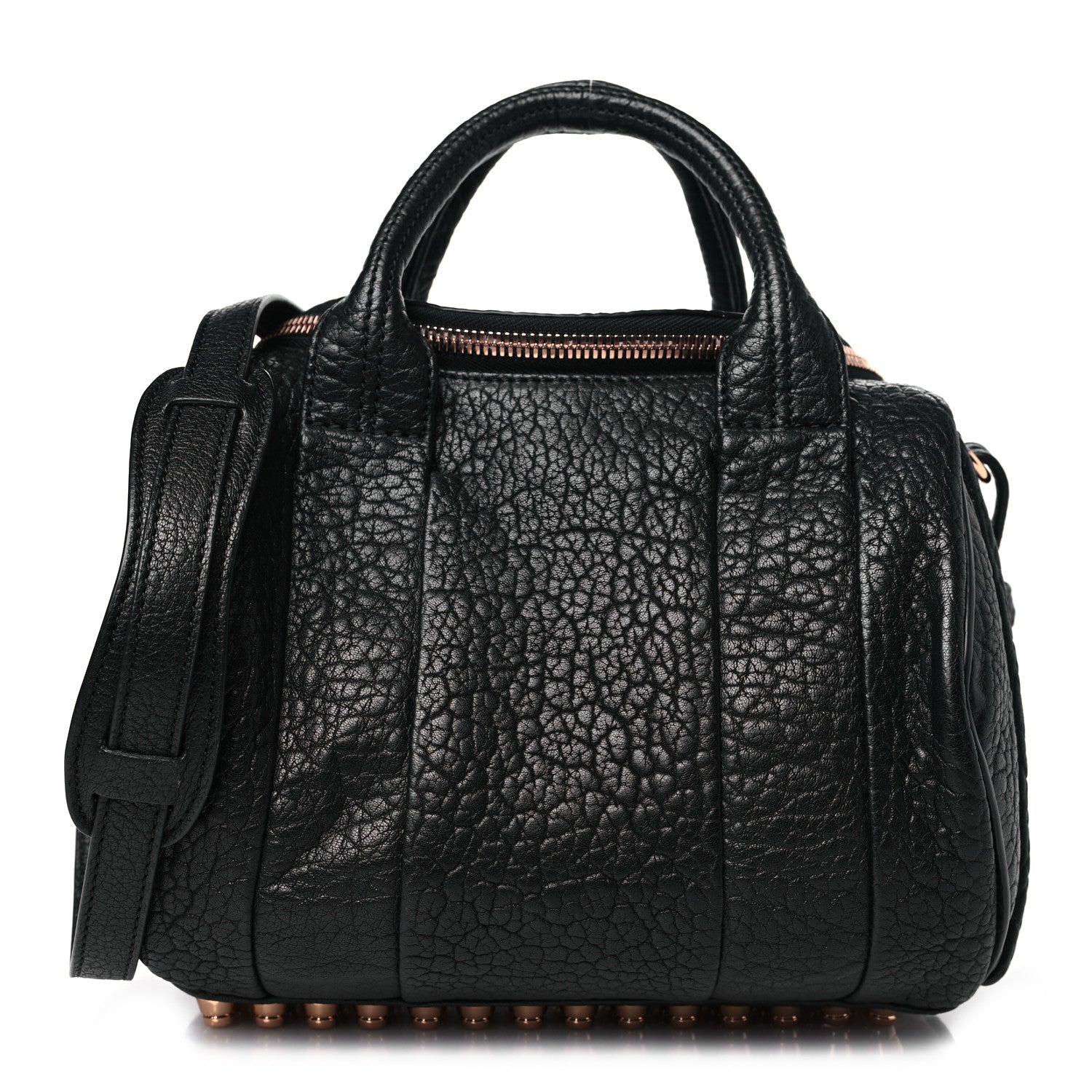 Alexander Wang Pebbled Lambskin Rockie Black Rose Gold Hardware 1 of 9