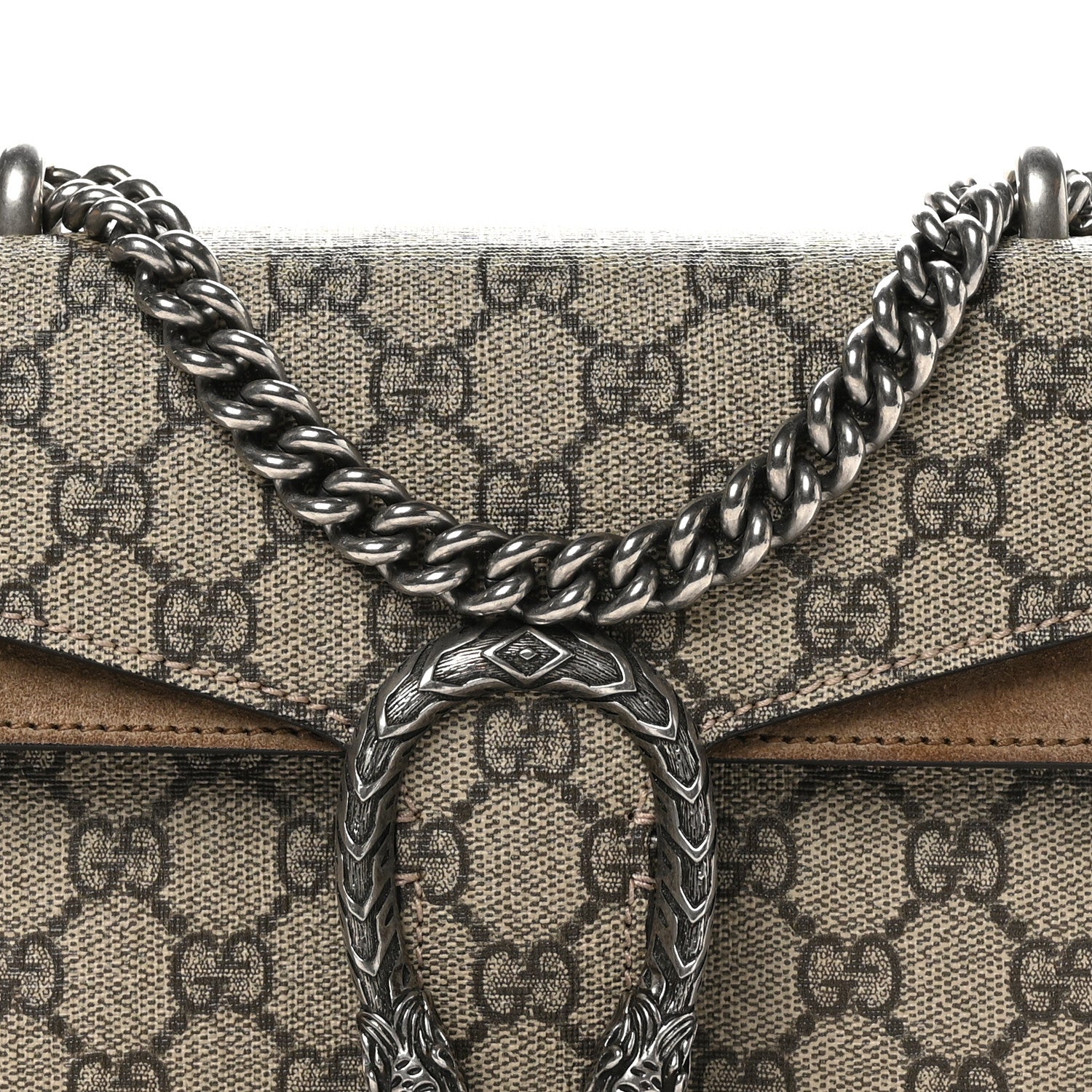 Gucci GG Supreme Monogram Mini Dionysus Shoulder Bag Taupe 8 of 10