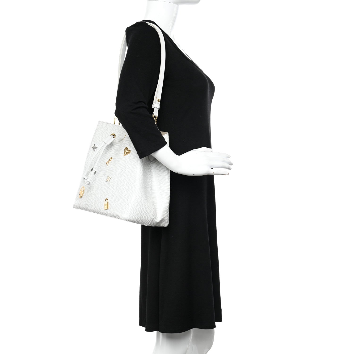 Louis Vuitton Epi Love Lock NeoNoe White 2 of 21
